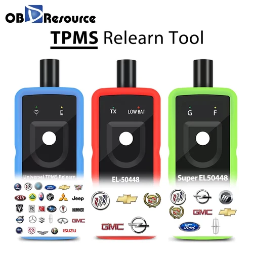 OBDResource-sistema de sensor de presión de neumáticos TPMS Universal para coche, herramienta de reinicio para Ford, BMW, Chevrolet, Opel, Toyota, GMC, EL50448