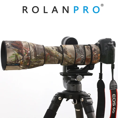 Imagen 2 del producto ROLANPRO capa de lente de cámara para Tamron SP 150-600mm F/5-6,3 Di VC USD G2 (A022) funda protectora para lluvia de camuflaje funda para pistolas