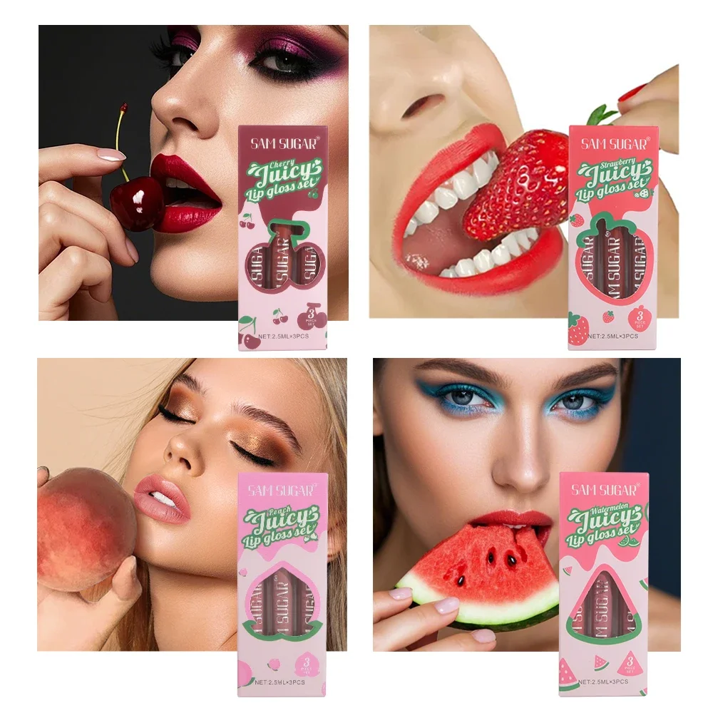 ملمع شفاه سائل مخملي غير لامع، ملمع شفاه عصير يدوم طويلاً، لون غني، مجموعة ملمع أكواب مثيرة غير لاصقة #3