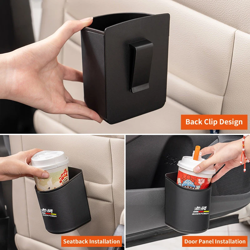 Car Door Water Cup Box Mug Drinks Storage Bag Accessories For Honda Mugen Power Civic 5D Accord 8 CRV Hrv Fit Jazz view 5
