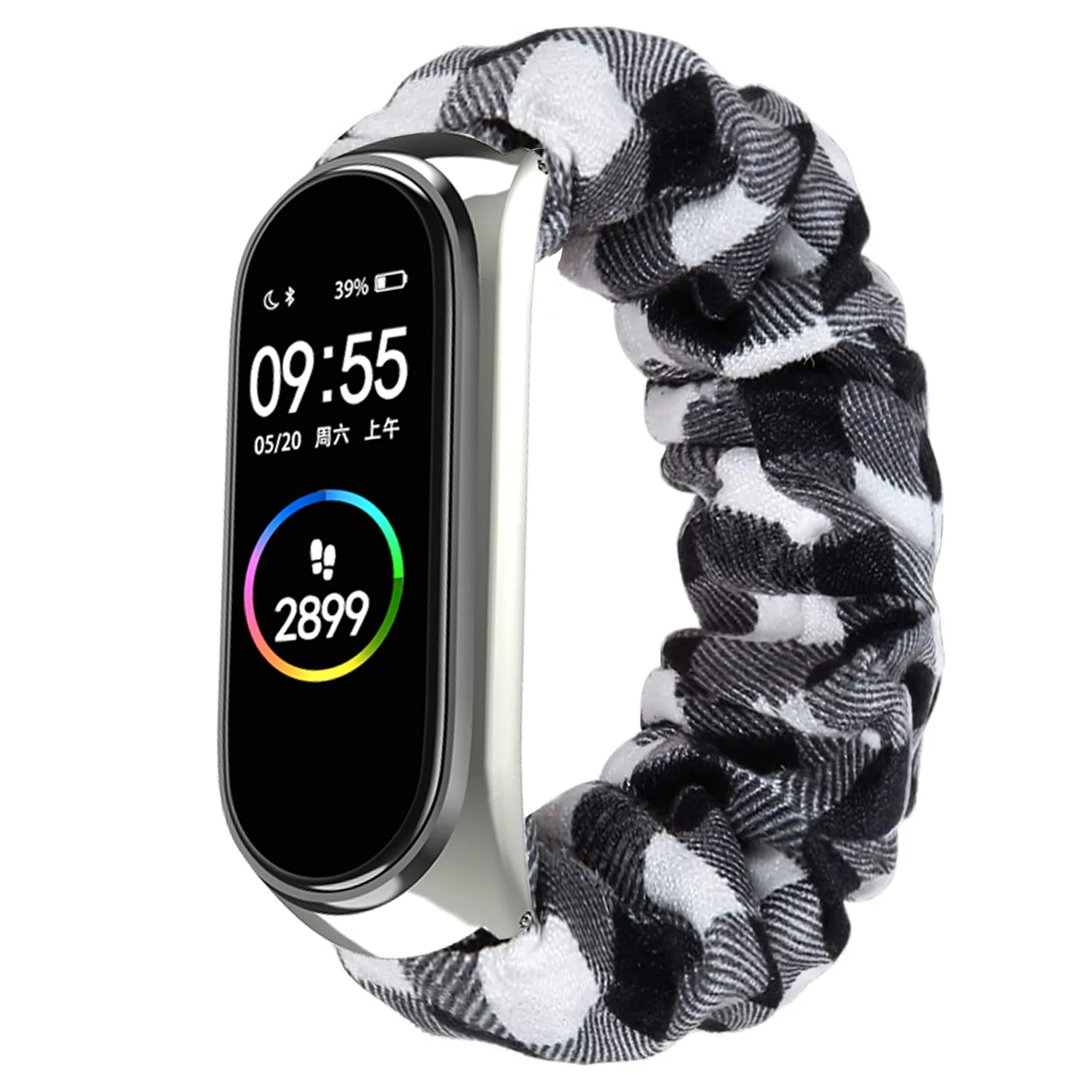 Scrunchies Elastic Strap for Xiaomi Mi band 5 4 3 replaceable Bracelet Mi Band 4 correa Wristband Breathable straps for miband 6