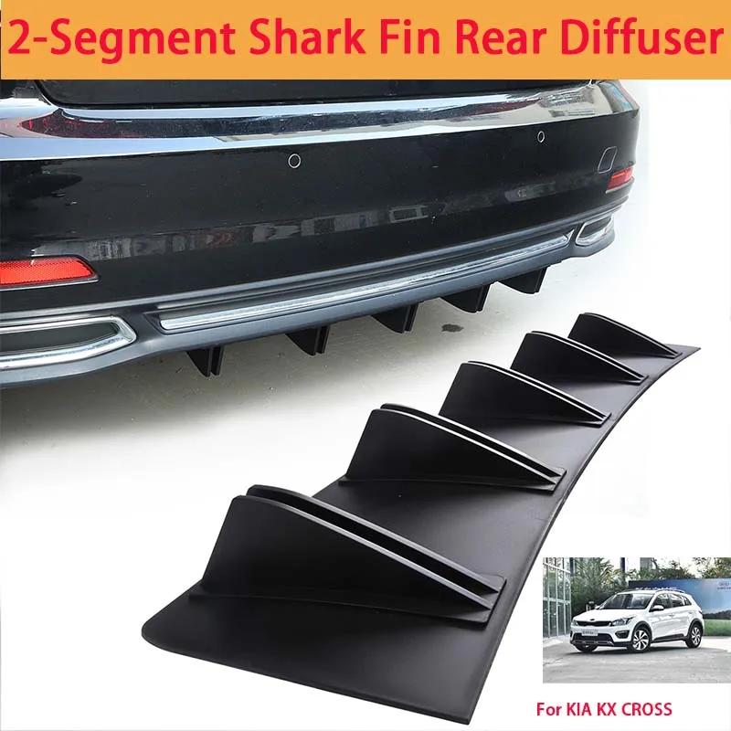 For KIA KX CROSS Shark Fin Rear Diffuser Split Chassis Spoiler Auto Aerodynamic Parts Aerodynamic Modification