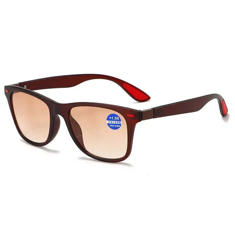1.0 To4.0 Version Reinforced Mirror Legs Far Sighted Glasses Progressive Dual Light Reading Style Anti Blue Light Unisex image 4