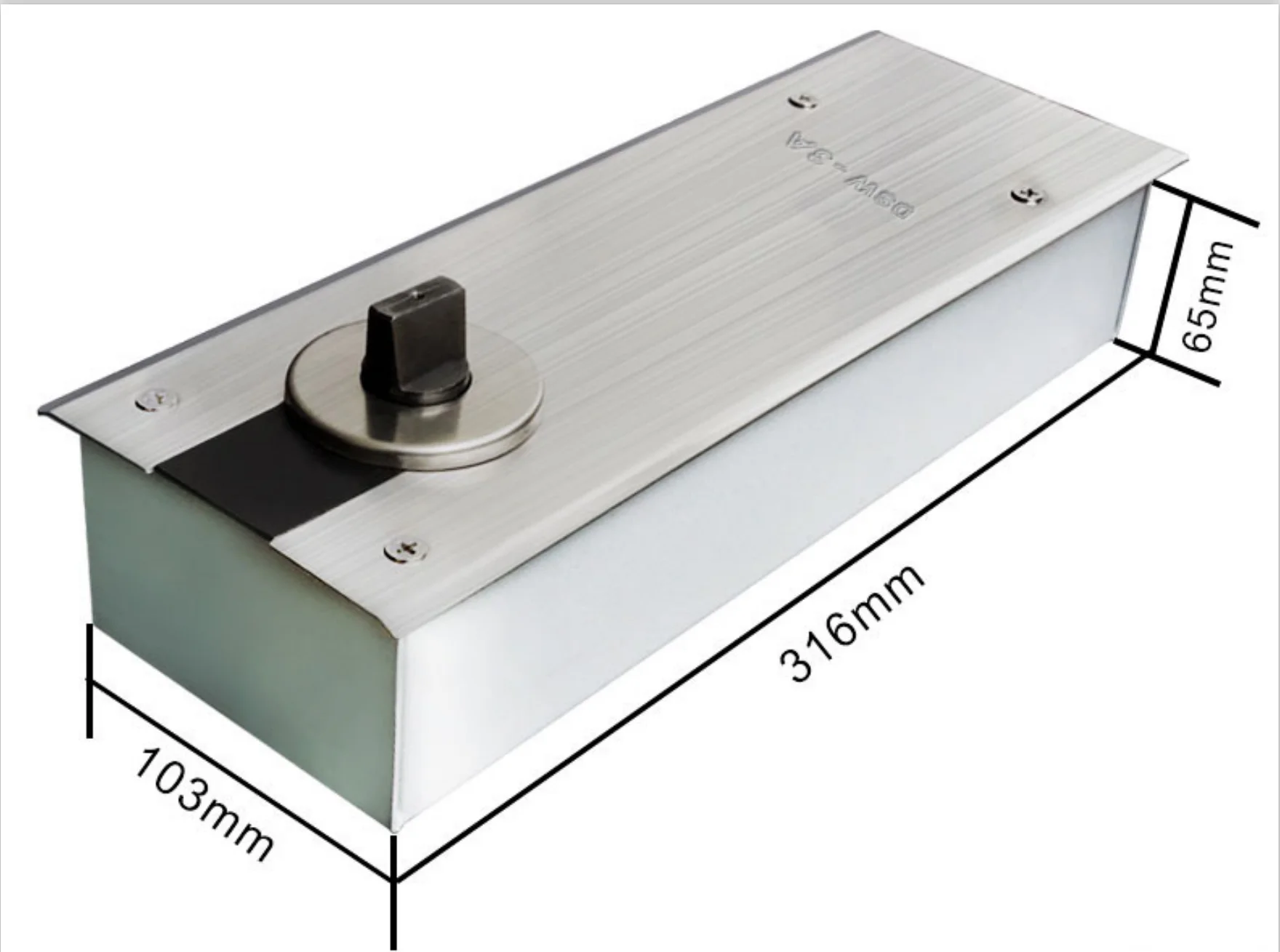 OREDY Glazen automatische vloerveerschommeldeurdranger voor winkelfronten