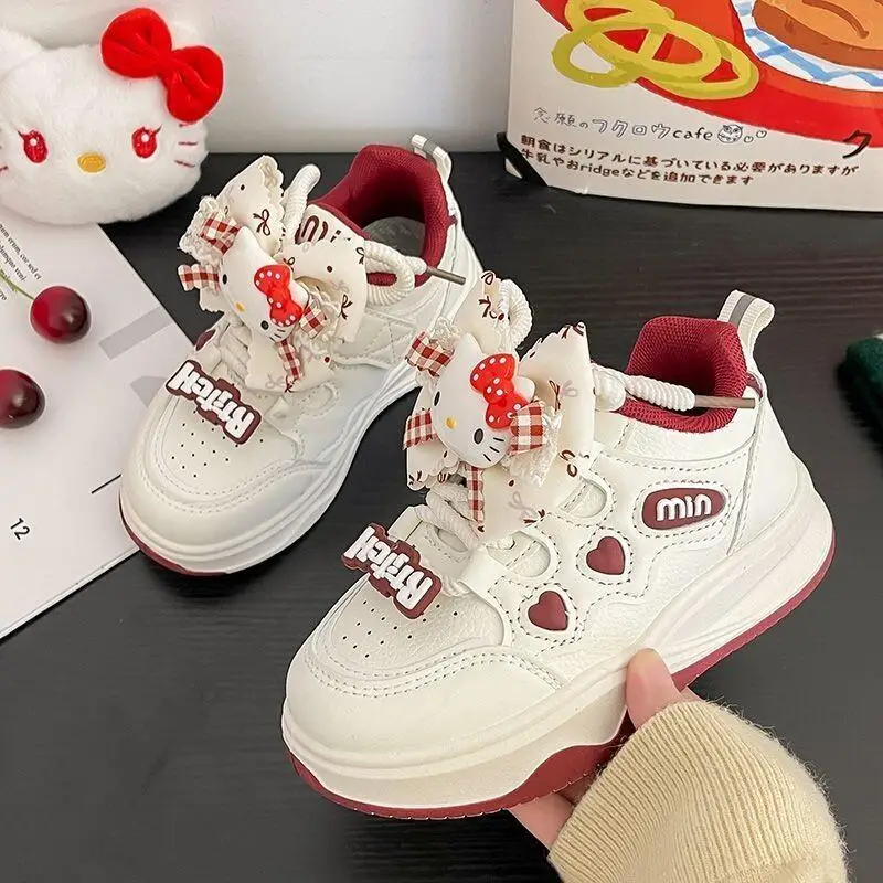 

Sanrio Hello Kitty, зимняя обувь, кроссовки, детские тапочки Chiikawa для мальчиков, домашняя детская повседневная обувь для малышей, обувь для доски для девочек