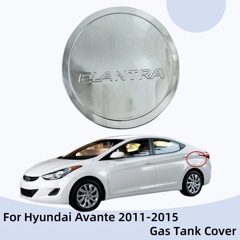 

For Hyundai Avante 2011 2012 2013 2014 2015 Car Stickers Gas Tank Cover Car Accessories Exterior Components Decorate