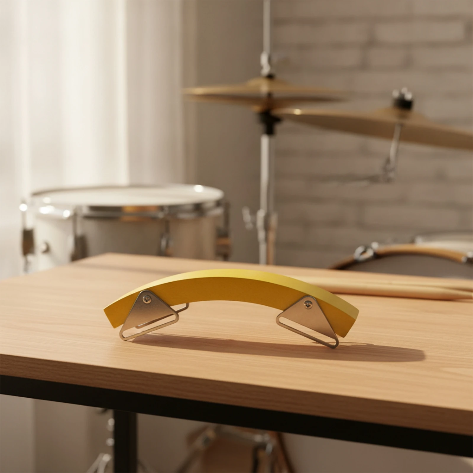 Rim Click Block Wooden Wood Block with Mounting Plates Drum Accessory Long-Lasting Universal Compatibility for Drummers