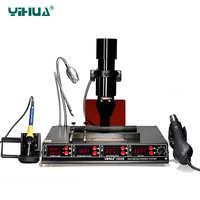 YIHUA 1000B BGA Rework Station 4 in 1 Infrared Rework Station SMD Hot Air Gun 540W Preheating Station 75W Soldering Iron station