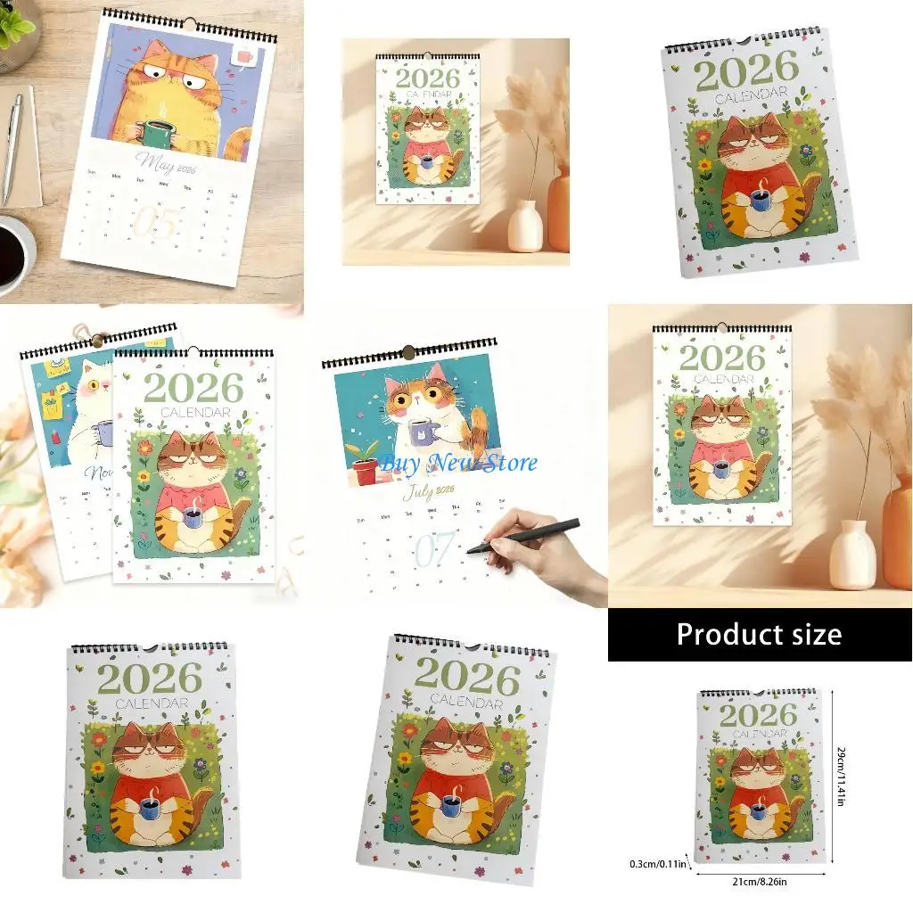 

20CE 2026 Monthly Wall Decorations Calendar Wall Hanging Design Artistic Calendar