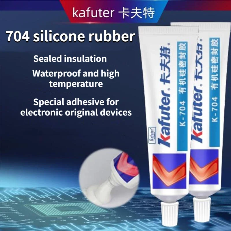Kafuter 45g Silicone adesivo industriale K-704 705 704B RTV gomma siliconica bianco Balck colla trasparente