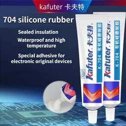 Kafuter 45g Silicone Industrial Adhesive K-704 705 704B RTV Silicone Rubber White Balck Transparent Glue