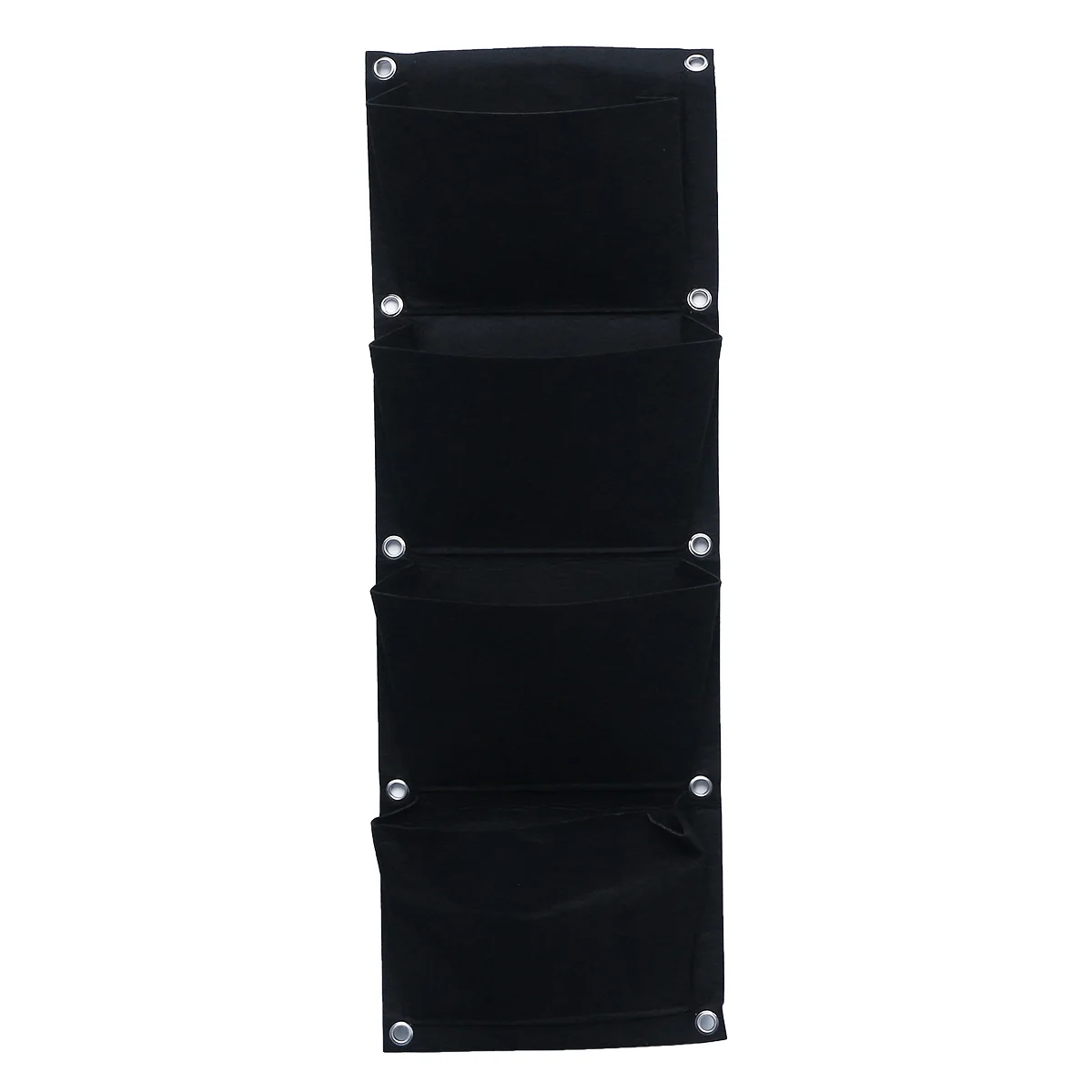 

4-Pockets Non-Woven Felt Wall Mounted Planting Bag Vertical Garden Planter Indoor Outdoor Vegetable Flowers Growing Black