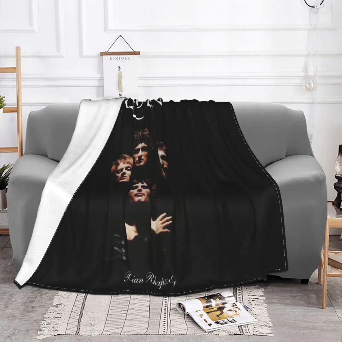 New Queen Bohemian Rhapsody Band Swea Full Size Black Women Men Good Quality Rock Throw Blanket