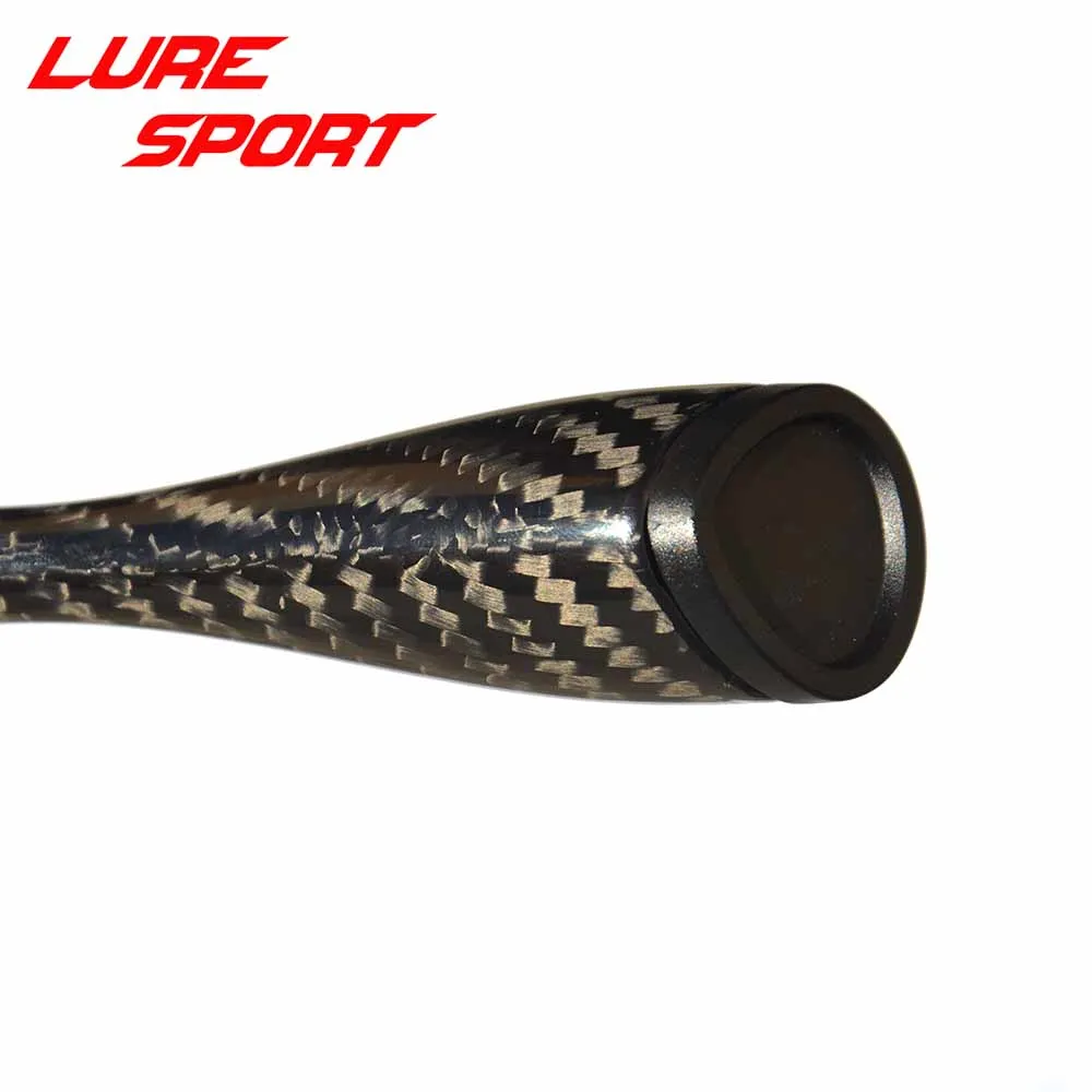 Imagem -02 - Luresport-triangular Carbono Butt Grip Rod Componente de Construção 3k Woven 255 cm Faça Você Mesmo Acessório em Branco Punho Ice Rod Repair