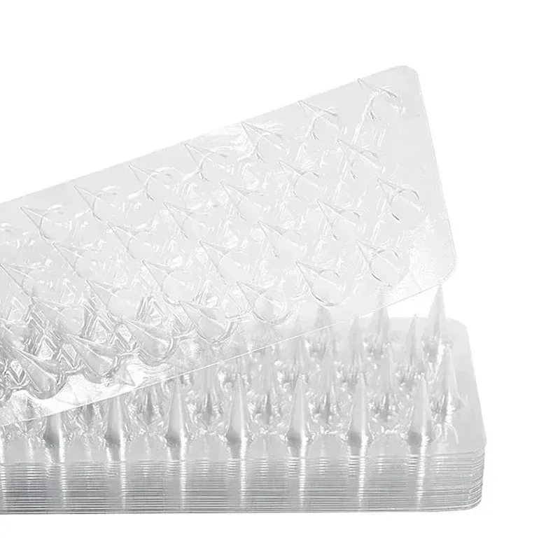 Hot Sell 10pcs Ultra-wide 12cm Outdoor Transparent Clear PET Bird Defender Spikes Strips for Indoor Outdoor Use Keep Pigeon, Squ