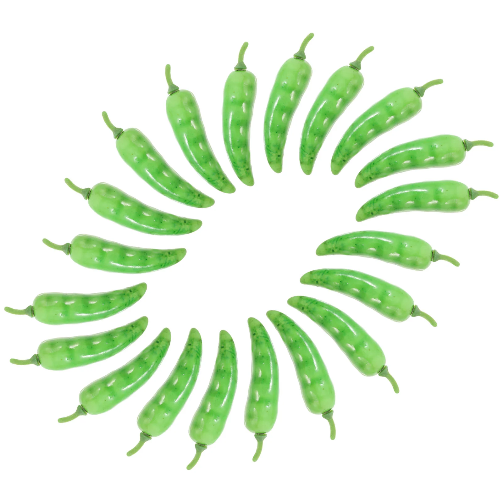 20 Pcs Simulation Model Simulated Fake Ornament Cake Realistic Food Chic Photo Prop Decorations for Shop Green