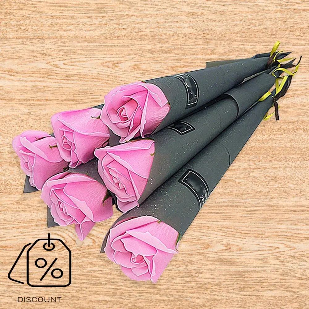 A83G-10 Buah Bunga Sabun Mawar Korea Simulasi Mawar Tunggal Hadiah Hari Valentine Bunga Sabun Buatan Tunggal Mawar Sabun