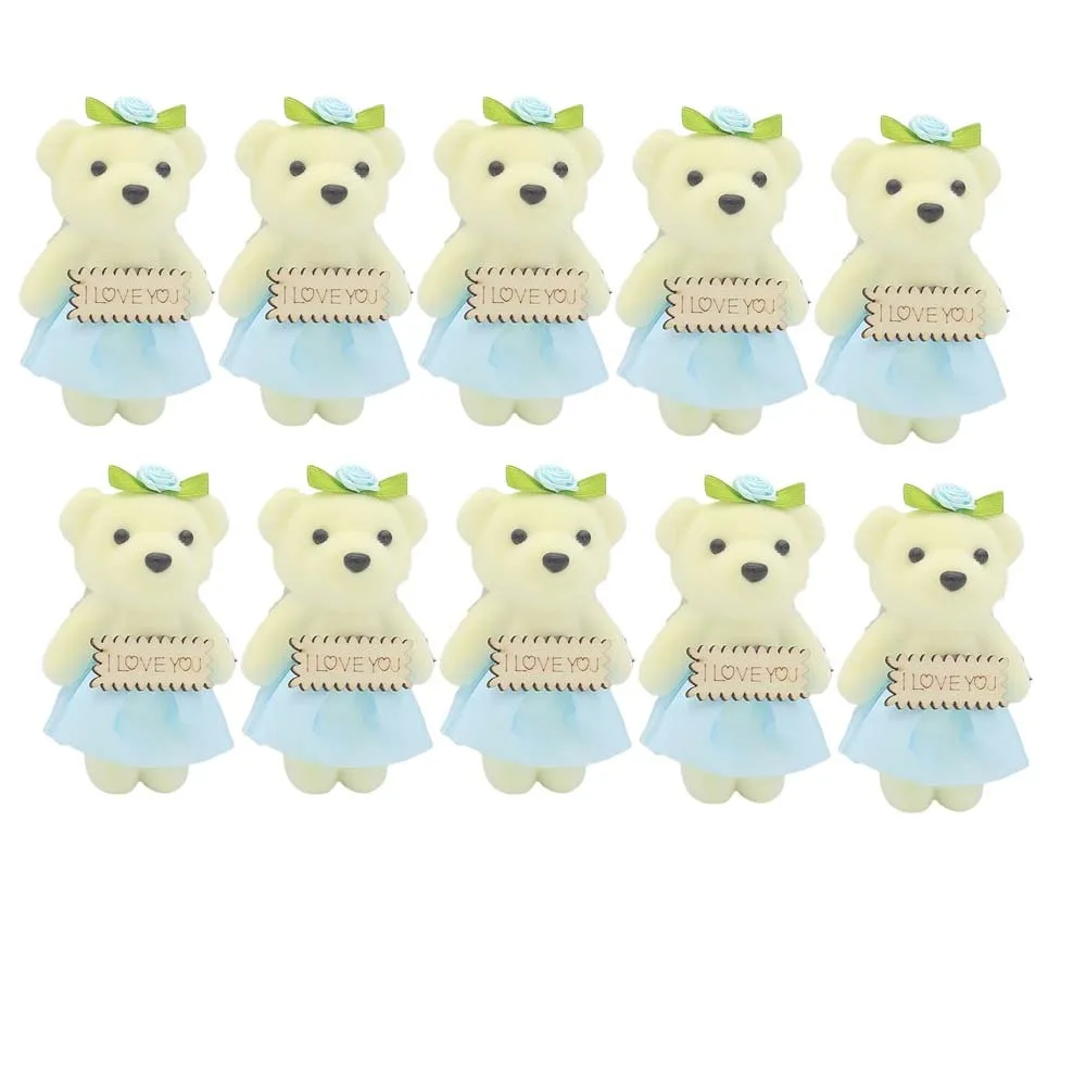 10pcs/set Room Decoration Foam Bear Bear Foam Animal Mini Bear Flower Bouquet 10cm Cartoon Cartoon Bouquet Girlfriends
