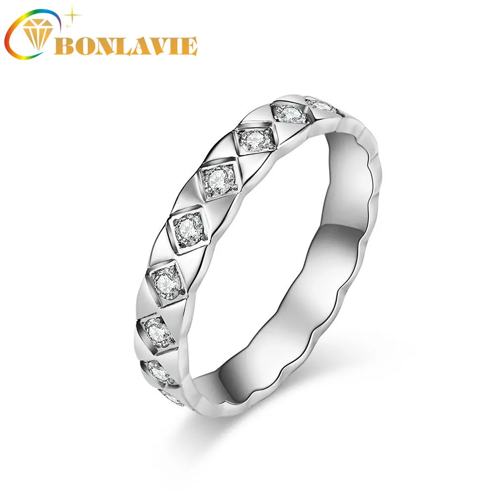 Cool Stainless Steel Carving Diamond Inlaid Women's Ring Ring Titanium Steel Full Diamond Ring Good Quality Free Shipping