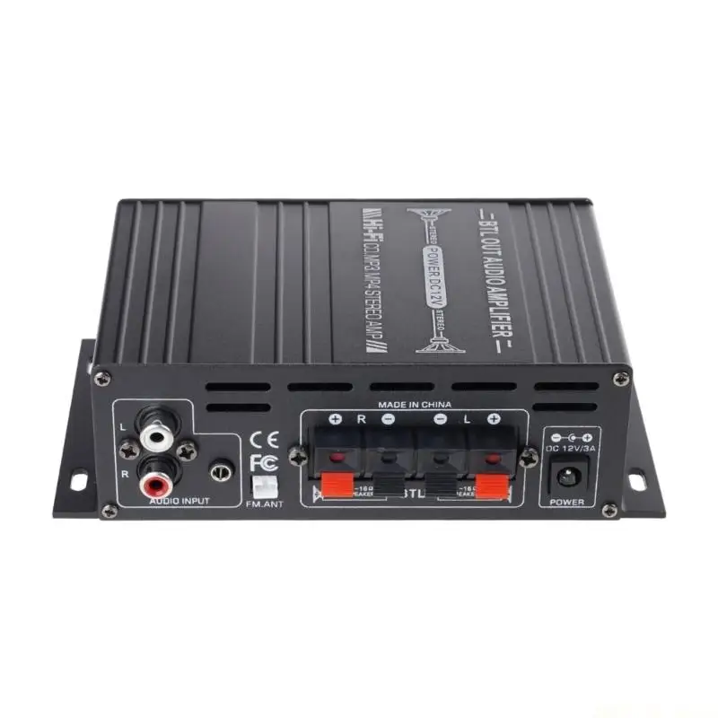 M5TD Multiple Input 400W Stereoes Sound Amplifiers Bluetooth-compatible 5.0 FM Radio USB Playbacks Remote Controls 12V 5A Power