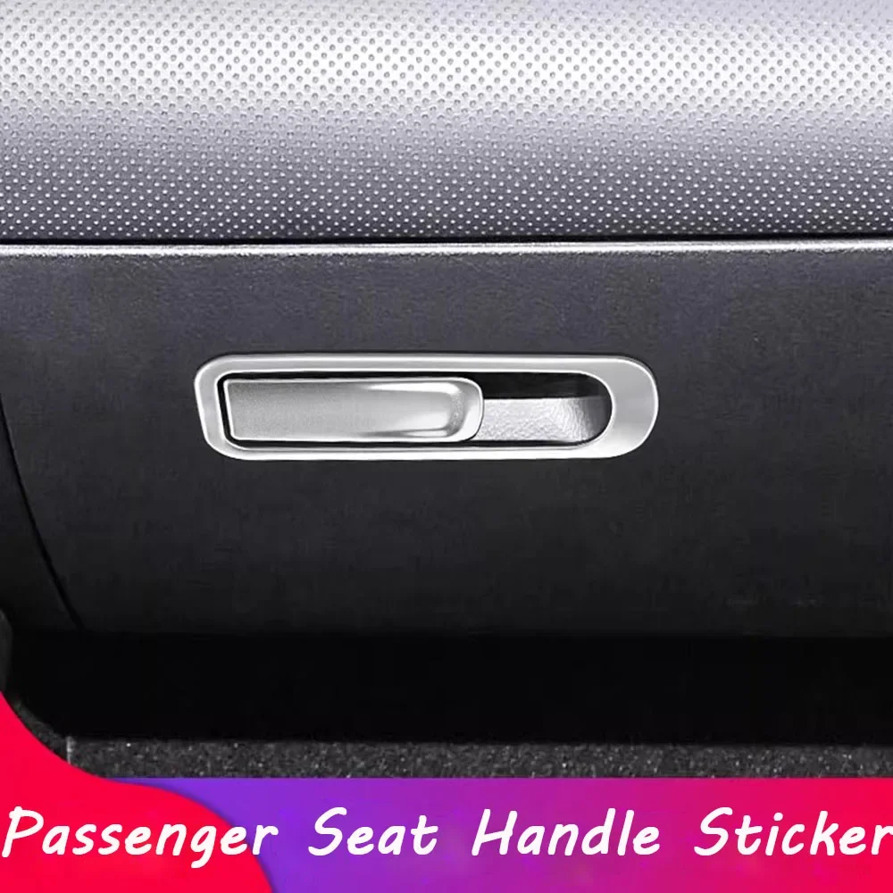 Passenger Glove Box Switch Decorative Sticker For Mercedes-Benz GLA GLB GLE CLA A-Class A200L GLA200 GLB220 GLE350 Interior Trim