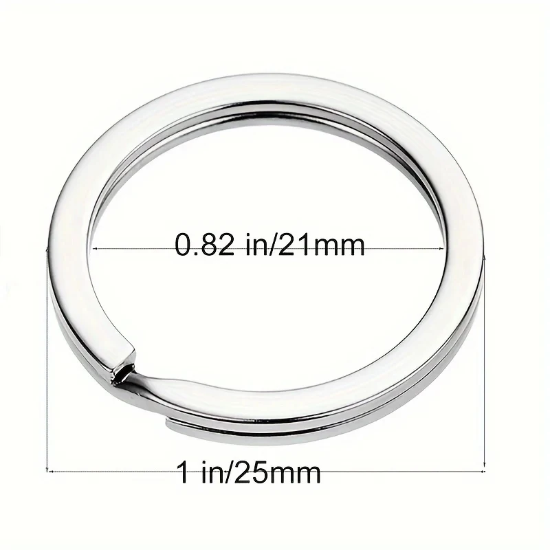 20/40/60pcs Split Key Rings Keyrings, Key Rings Bulk, Flat Keychain Ring Split Key Ring For Home Car Keys Bag Hanging Accessori image 3