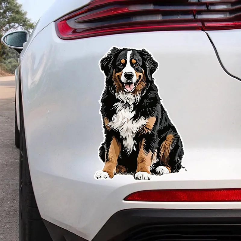 Bernese Mountain Dog Animal Car Sticker Waterproof Decal Bumper Rear Window Laptop Self-adhesive Decal For Car Accessories SH356