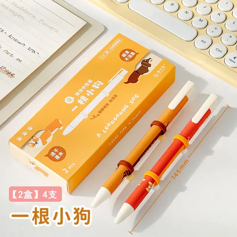 

✨Dog Paw Fidget Pen - Anti-Roll Cute Puppy Click Pen with Quick-Dry Ink, Stress Relief Office/School Supplies for ADHD & Anxiety