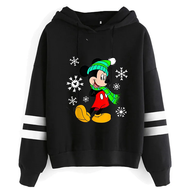Sweatshirts New Y2k 90s Kawaii Cartoon Anime Sweatshirt Disney Minnie Mouse Hoodie Clothes Girl Boy Mickey Hoody Top Hoodies