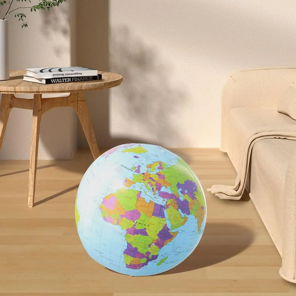 Aufblasbarer Globus, Strandball, Spielzeug, 12/16 Zoll Karte, pädagogischer Geographie-Lehrballon für Kinder und Erwachsene, kreatives Geschenk – Detail 11
