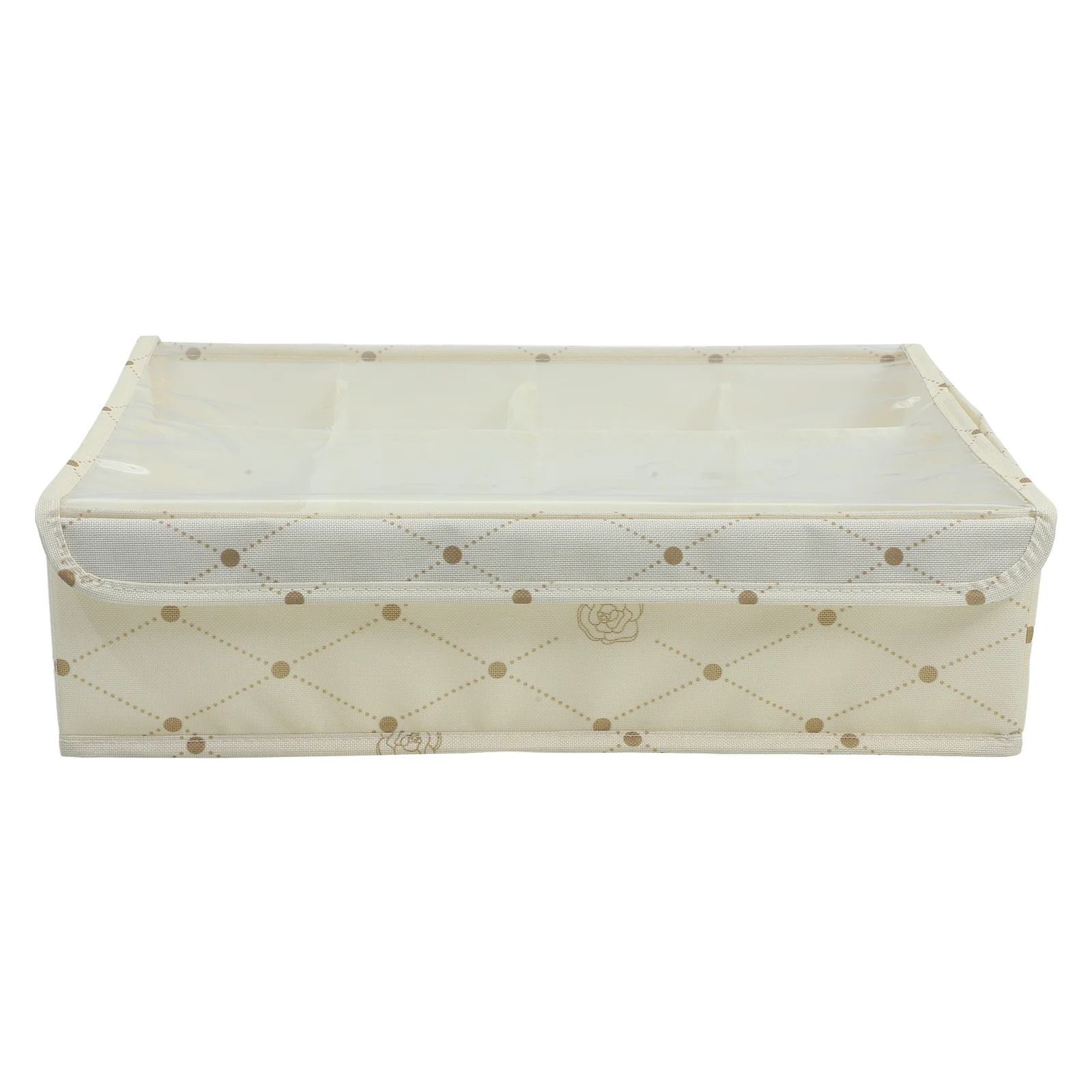 

4Pcs Foldable Underwear Storage Organizer Box Fabric Divider for Closet Sock Bra Underwear Sorting Organizer for Closet