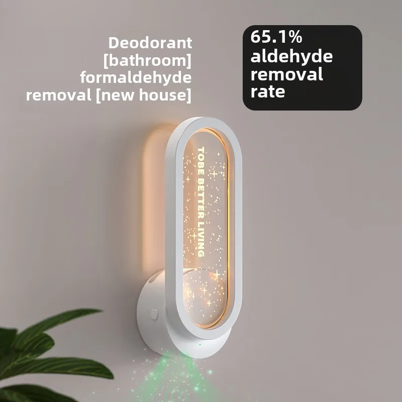 เครื่องฟอกอากาศไอออนลบขนาดเล็ก เครื่องกําจัดกลิ่นห้องน้ําและห้องน้ํา แสงบรรยากาศดวงดาว