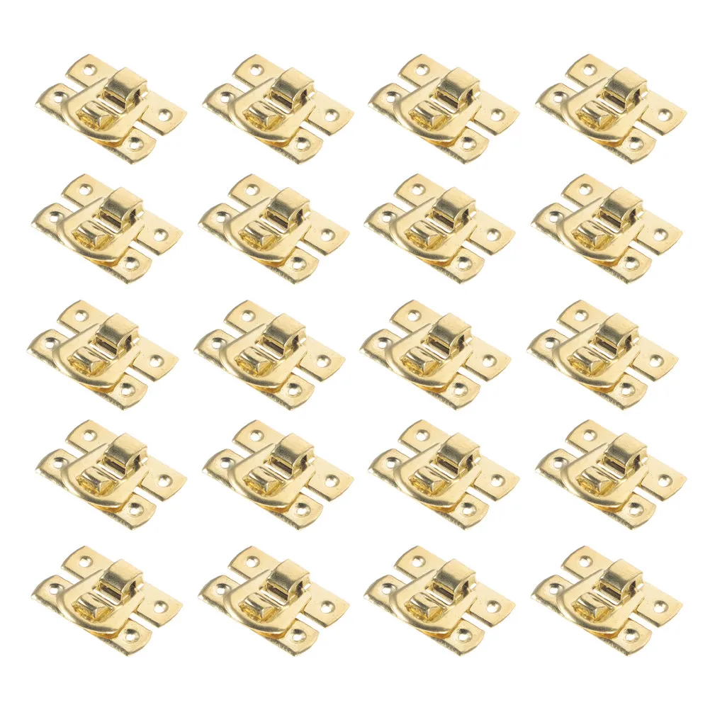 20Pcs Small Metal Hasp Latch Zinc Alloy Jewelry Box Buckle for Wooden Gift Tool Boxes Easy Install Disassemble