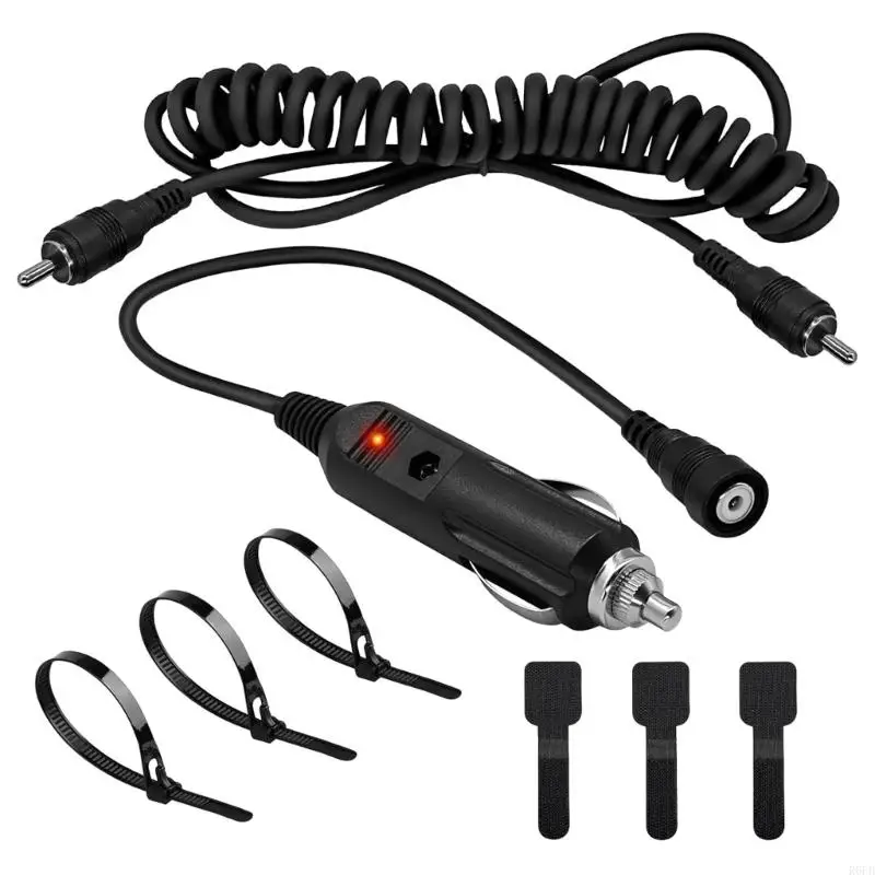 Plugs Heated Helmet Connector with 60W Load Strong 12V Heated Helmet Adapter for Snowmobile & Motorcycle Gear R6FB