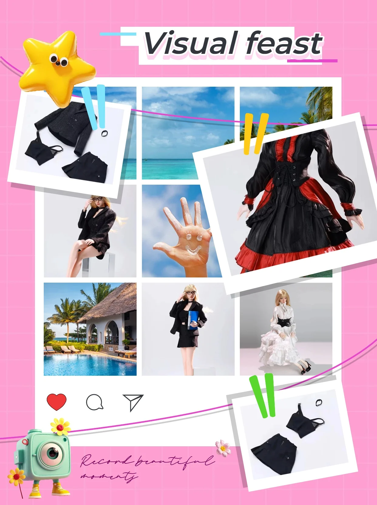 

【Без рисунка】В наличии ACG-50/52 Женский солдат в масштабе 1/6, готическая длинная юбка, профессиональный комплект OL, костюм для 12-дюймовой модели экшн-фигурки