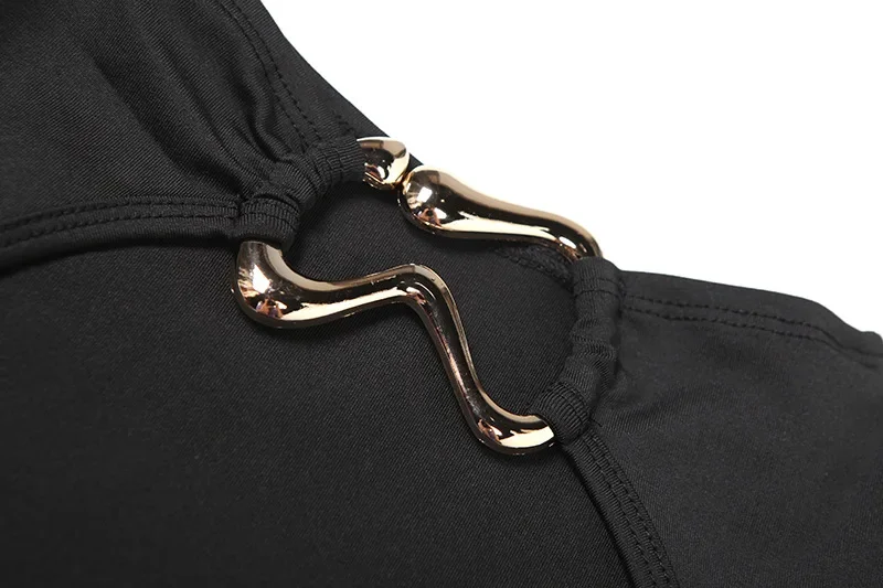 ผู้หญิงเซ็กซี่โลหะหัวเข็มขัดBackless Patchwork Sheerตาข่ายMaxiชุดแขนกุดClub Party Long Robe Holiday Beachชุด