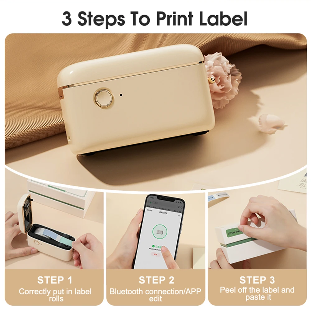 Niimbot Printer H1 H1S Mini Portable Thermal Printer For Continuous and Gap Label Sticker Label Maker Label Printing Machine