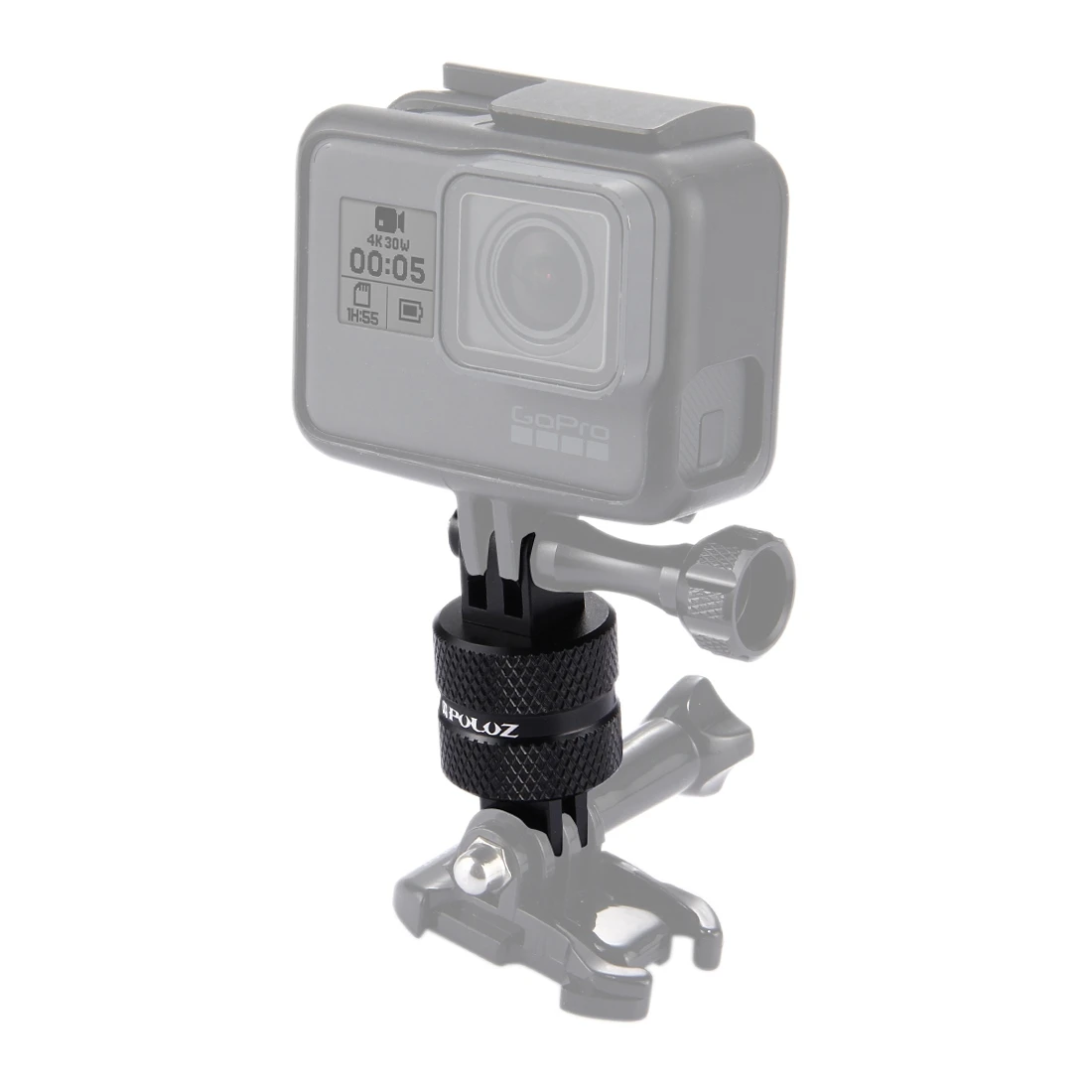 PULUZ 360-Grad-Drehung CNC-Schwenkarm-Verlängerungsarm Stativhalterung für GoPro Hero 13, Insta360 X6 X5, DJI und andere Action-Kameras