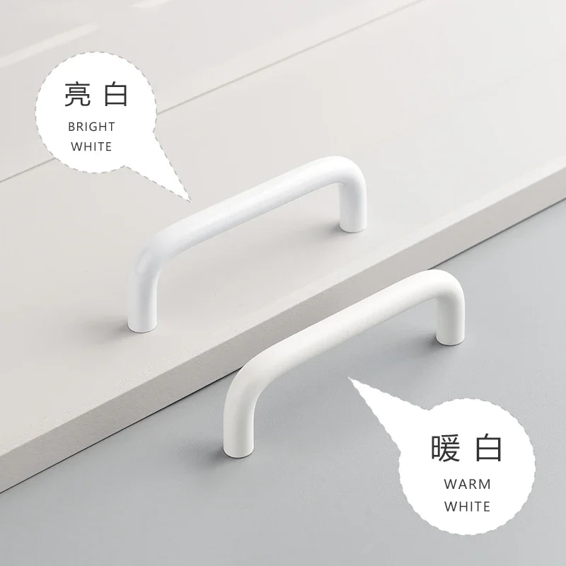 Bright White Warm White Handle Kitchen Cabinet Wardrobe Door Drawer 500mm Long Handle Paint Handle