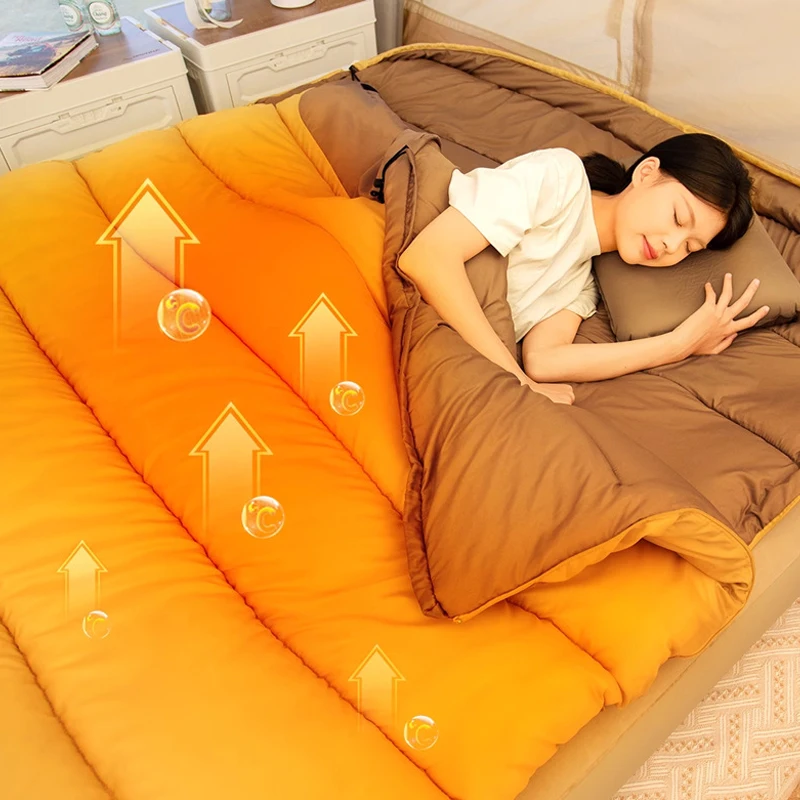 

Спальный мешок для кемпинга на 2 человека, вес 2,2/3,2/4,3 кг, портативный спальный мешок для четырех сезонов для альпинизма на открытом воздухе, походов