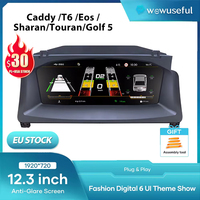 Prelingcar10.25 Lcd Digital Dashboard Cluster For VW Scirocco Caddy Touran T6 EOS Sharan Golf5 Virtual Instrument Paneel Cockpit