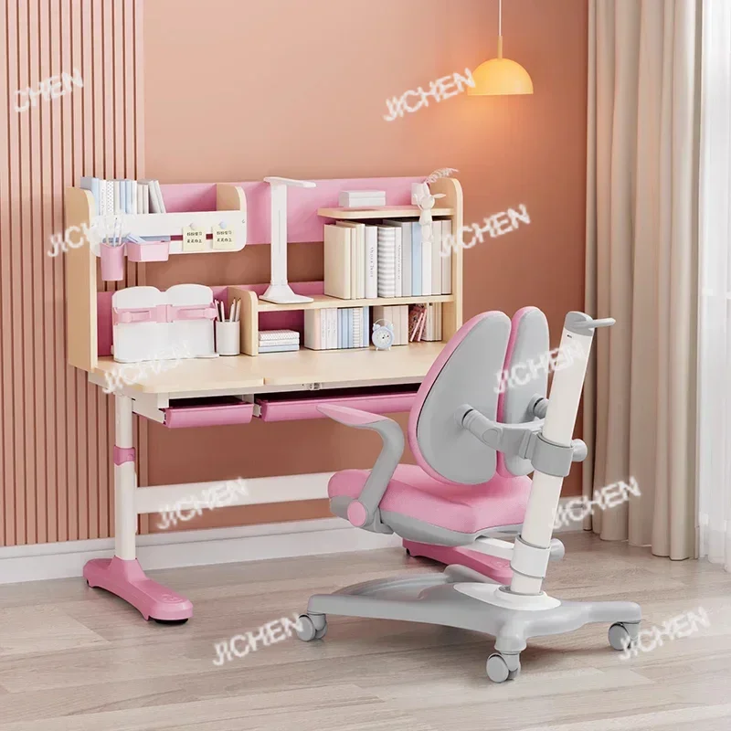 

JC письменный стол, детская комната, детская мебель, детский стол с регулируемым углом, маленький стул для учащихся начальной школы, столы для мальчиков и девочек
