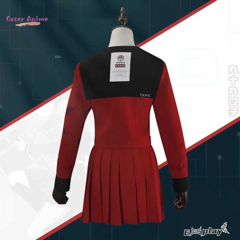 게임 HUNDRED LINE 츠후모 카코 코스프레 의상 유니폼 할로윈 파티 여성용 남성용 카니발 소품