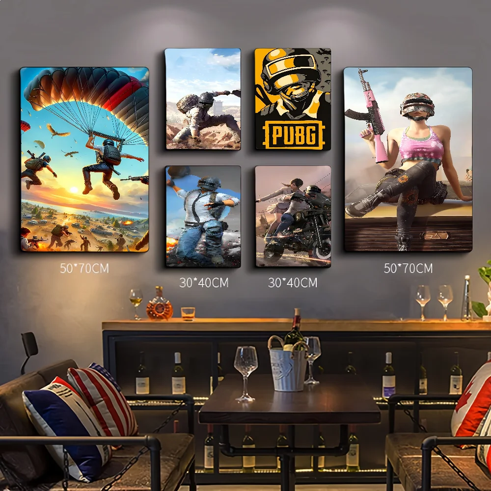 

Game Pubg Classic Movie Posters HD Quality Poster Wall Art Painting Study Nordic Home Decor