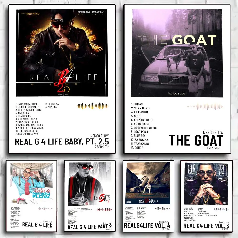 N-Nengo Flow Album Poster Stickers Mural Painting Self-Adhes