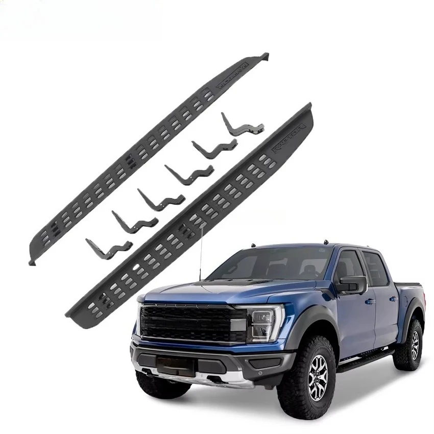 

Хит продаж, высококачественный нескользящий дизайн из алюминиевого сплава, боковые педали кузова пикапа, подходящие для автомобильных аксессуаров F150