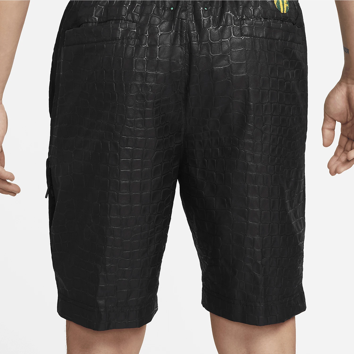 Nike Authentic Men's Drawstring Mid-Waist Polyester Plain Straight Drawstring Shorts DX9212-011