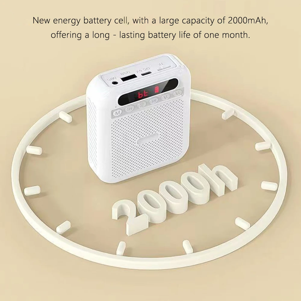 

Мини-усилитель голоса ​ ​ Функция громкоговорителя Четырехчастотный звуковой сигнал Головной микрофон Громкоговоритель Светодиодный экран