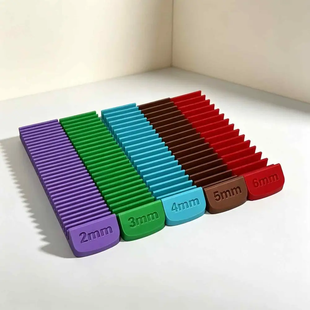 Diy Jewelry Tools 5pcs Polymer Clay Thickness Guide Set Color Coded Stackable Rolling Pin Spacers 3d Printed Sizing for Diy