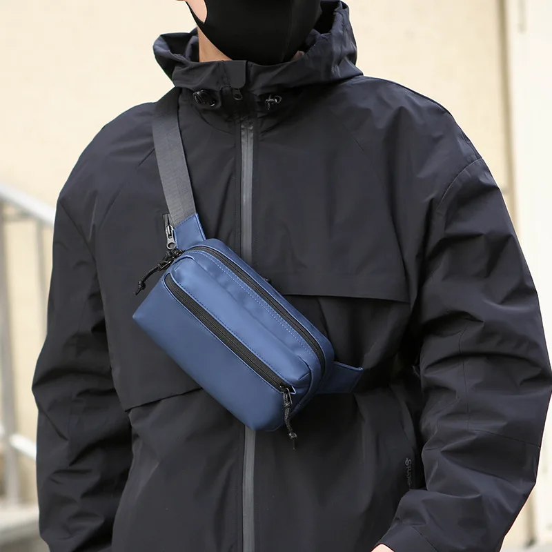 

Маленькая нагрудная сумка через плечо для мужчин, 2025 г., водонепроницаемая новая высококачественная мужская сумка из ткани Оксфорд, поясная сумка, мужская поясная сумка на плечо, набедренная сумка